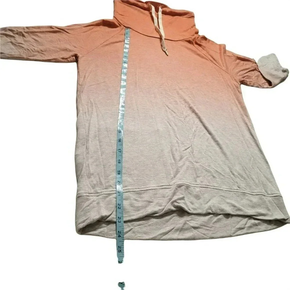 Lou & Grey  Softblend Cowl Neck Pull Over Sweater Size S orange & beige  Womens - Picture 6 of 10